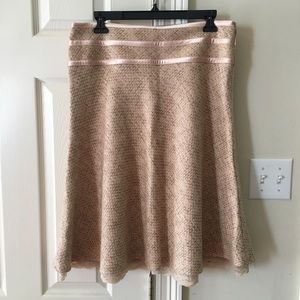 Womans intuitions size 6 skirt with gold thread